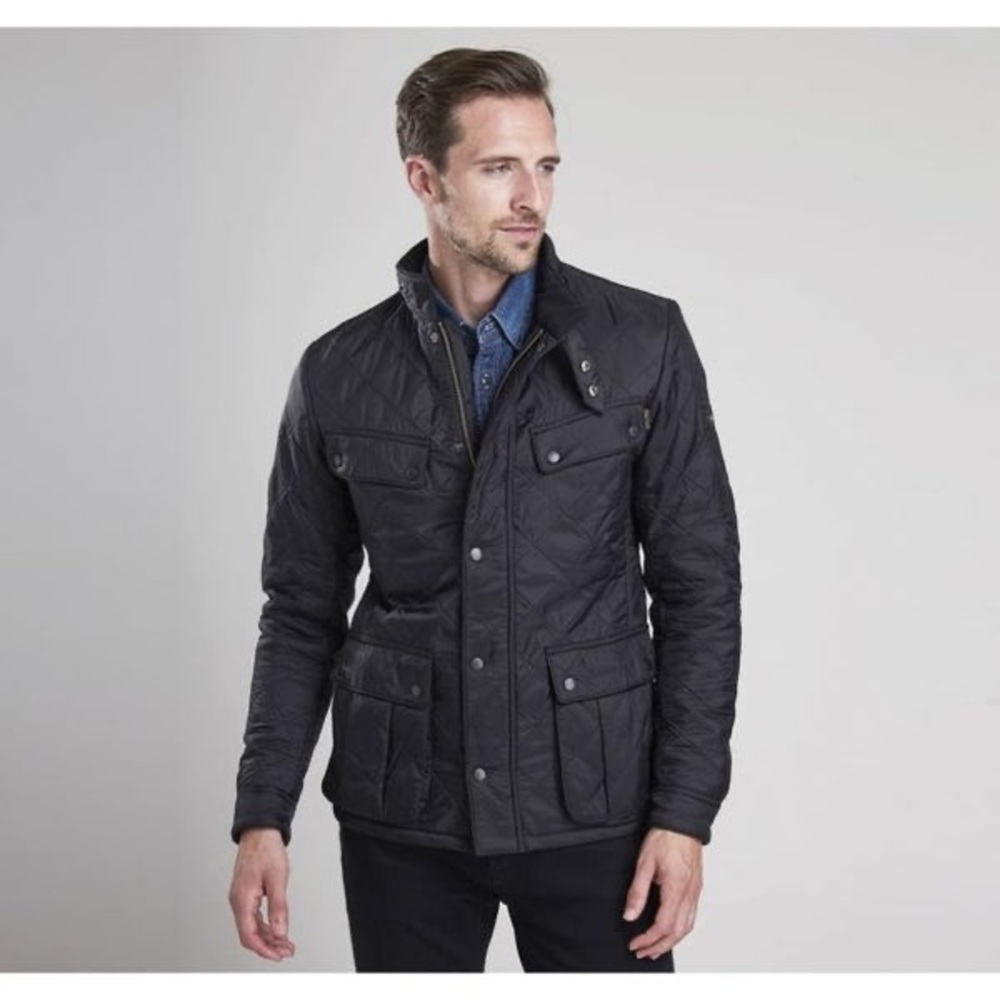 Barbour International Black Ariel Polarquilt Quilted Jacket—Mens XXL*